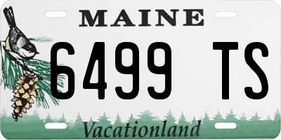 ME license plate 6499TS