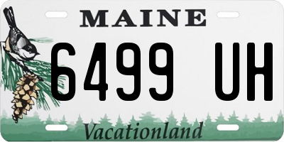 ME license plate 6499UH