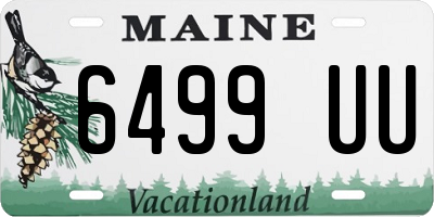 ME license plate 6499UU