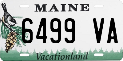 ME license plate 6499VA