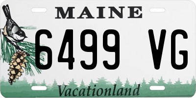 ME license plate 6499VG