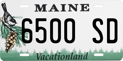 ME license plate 6500SD