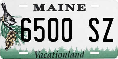 ME license plate 6500SZ