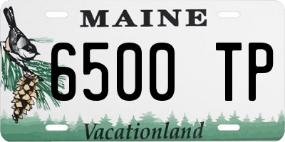 ME license plate 6500TP