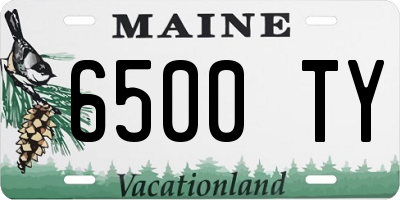 ME license plate 6500TY