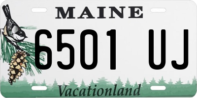 ME license plate 6501UJ