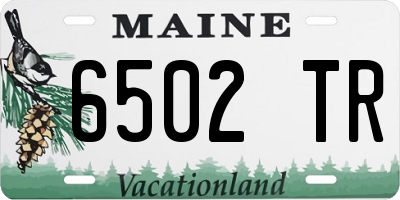 ME license plate 6502TR