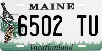 ME license plate 6502TU