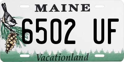 ME license plate 6502UF