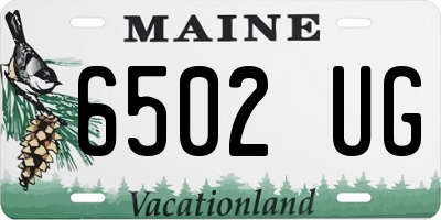 ME license plate 6502UG