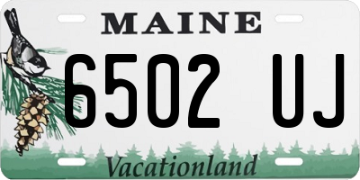 ME license plate 6502UJ