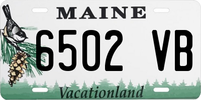 ME license plate 6502VB