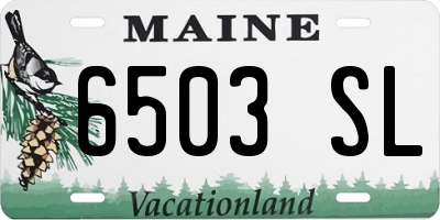 ME license plate 6503SL