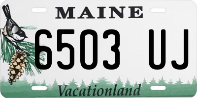 ME license plate 6503UJ