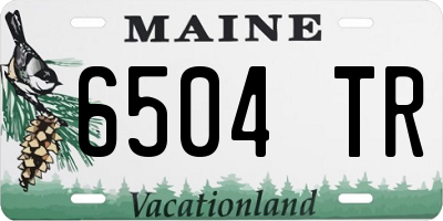 ME license plate 6504TR