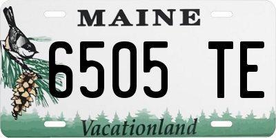 ME license plate 6505TE