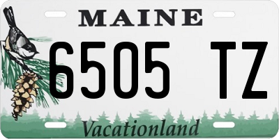 ME license plate 6505TZ