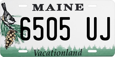 ME license plate 6505UJ