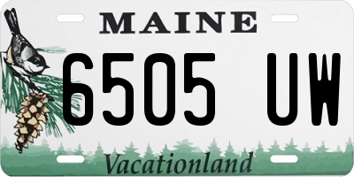 ME license plate 6505UW