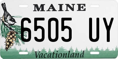 ME license plate 6505UY