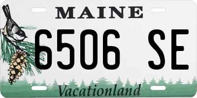 ME license plate 6506SE