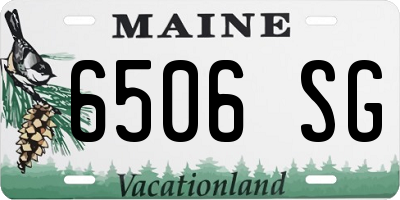 ME license plate 6506SG