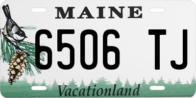 ME license plate 6506TJ