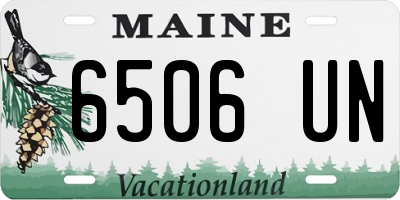 ME license plate 6506UN