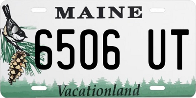 ME license plate 6506UT