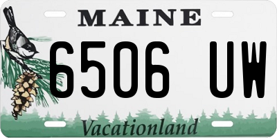 ME license plate 6506UW