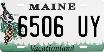 ME license plate 6506UY