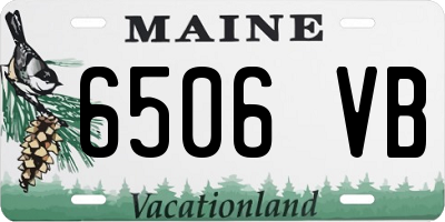ME license plate 6506VB