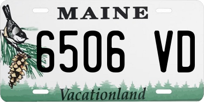 ME license plate 6506VD