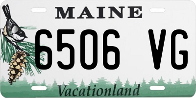 ME license plate 6506VG