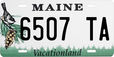 ME license plate 6507TA