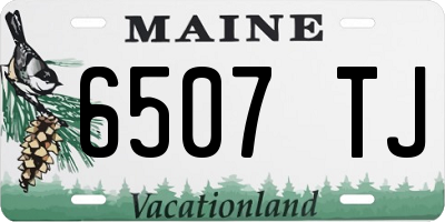 ME license plate 6507TJ