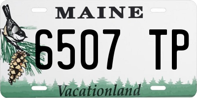 ME license plate 6507TP