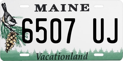 ME license plate 6507UJ