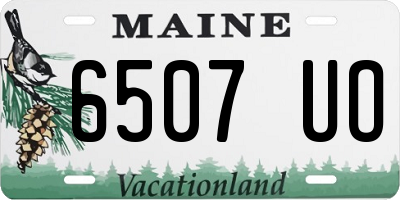 ME license plate 6507UO