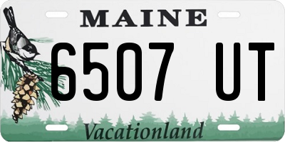 ME license plate 6507UT