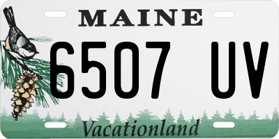 ME license plate 6507UV