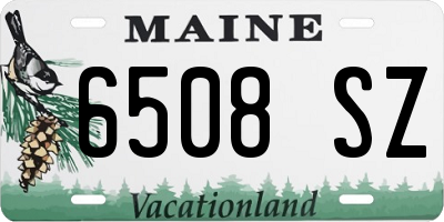ME license plate 6508SZ