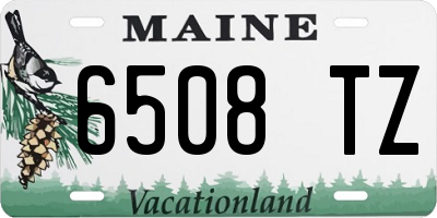 ME license plate 6508TZ