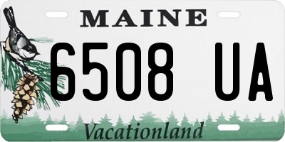 ME license plate 6508UA