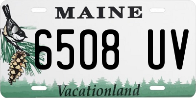 ME license plate 6508UV