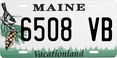 ME license plate 6508VB