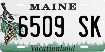 ME license plate 6509SK