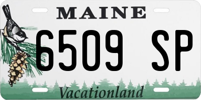 ME license plate 6509SP