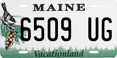 ME license plate 6509UG