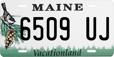 ME license plate 6509UJ